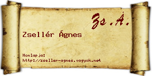 Zsellér Ágnes névjegykártya
